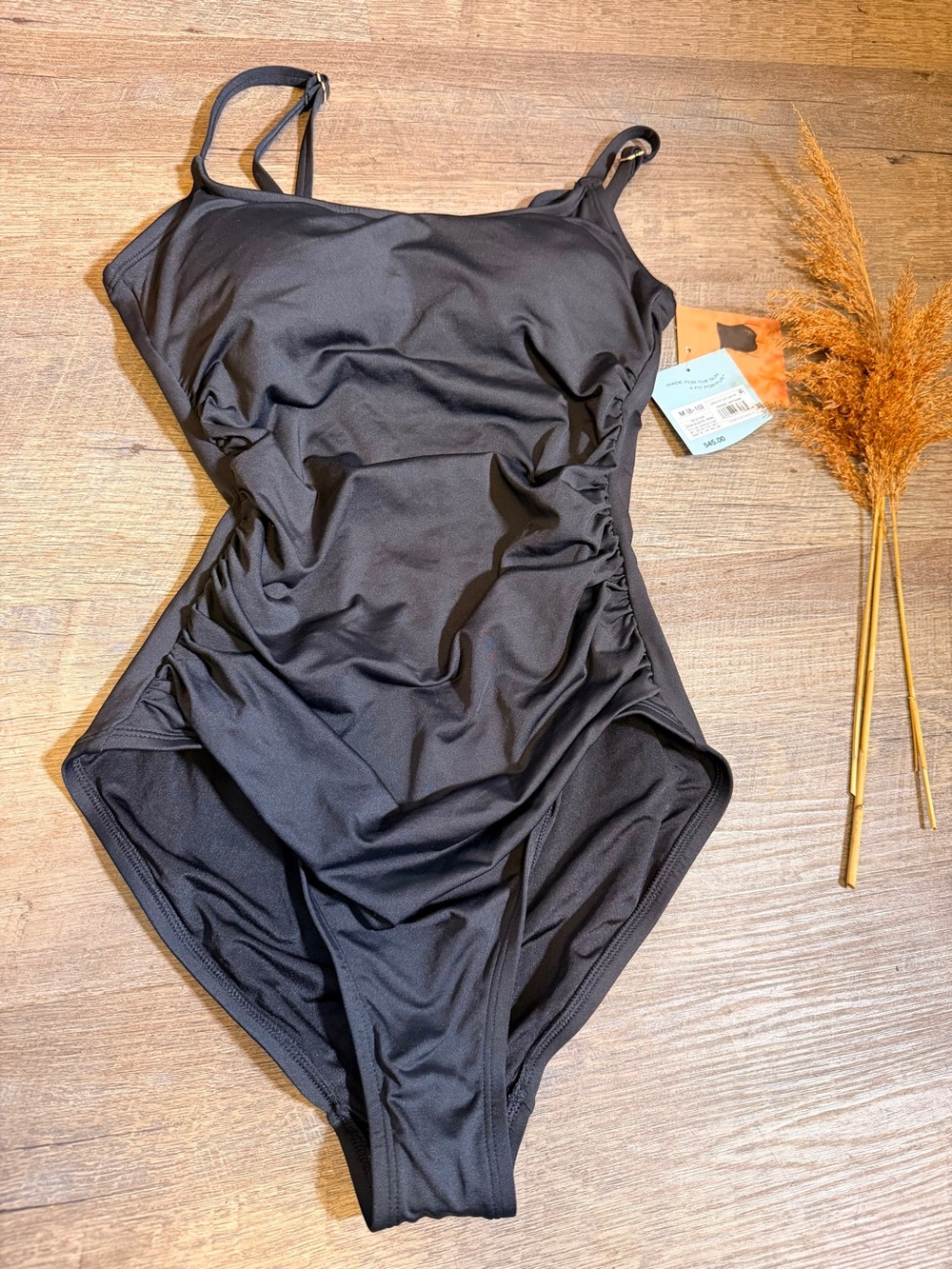 Shade & Shore Black Women's One-Piece Swimsuit